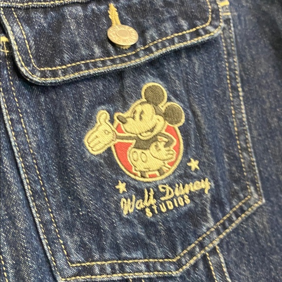 The Disney store Denim Jacket with Embroidery sz medium great condition Vintage - Picture 4 of 13